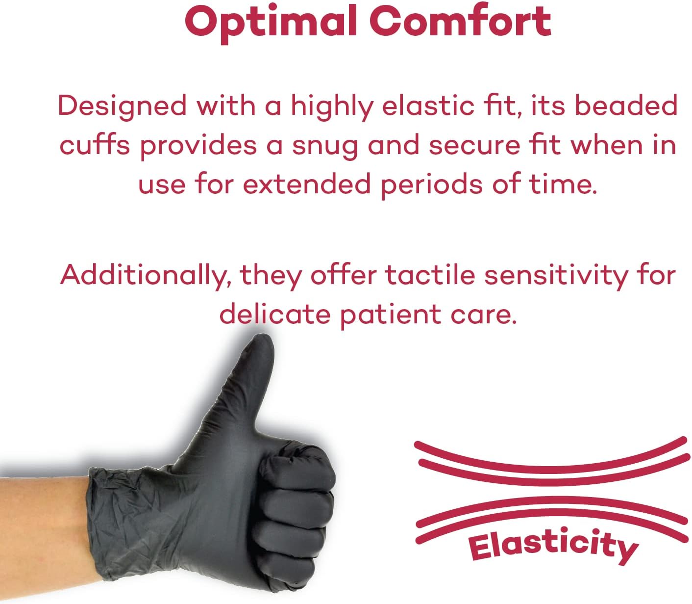 Dealmed Nitrile Exam Gloves – Disposable, Non-Irritating, Latex Free Medical Gloves, Multi-Purpose Use for First Aid and Medical Facilities, Black (Large, Case of 1000) - Image 4