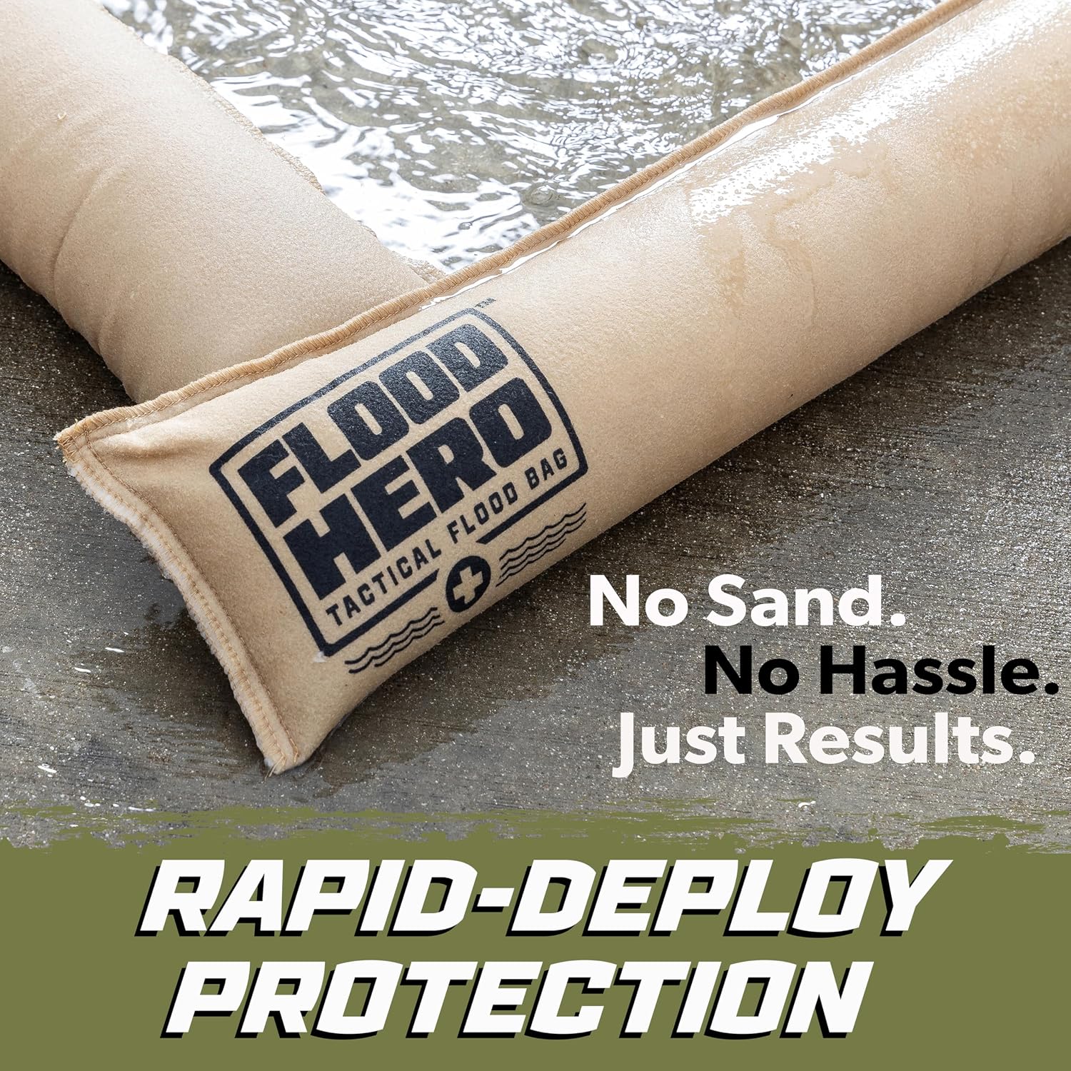 Flood Hero 6 ft Water Activated Sandbags - 2 Pack Flood Bag Barriers for Home - Image 6