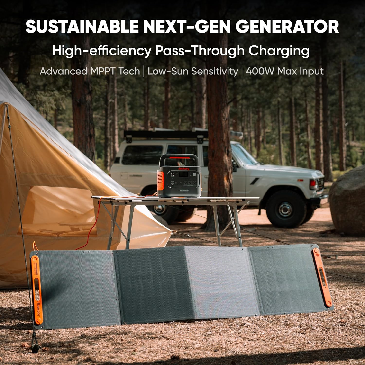 Jackery Solar Generator 1000 v2 with 200W Solar Panel,1070Wh Portable Power Station LiFePO4 Battery,1500W AC/100W USB-C Output, 1Hr Fast Charge for Outdoor,Off-Grid Living,RV,Emergency - Image 9