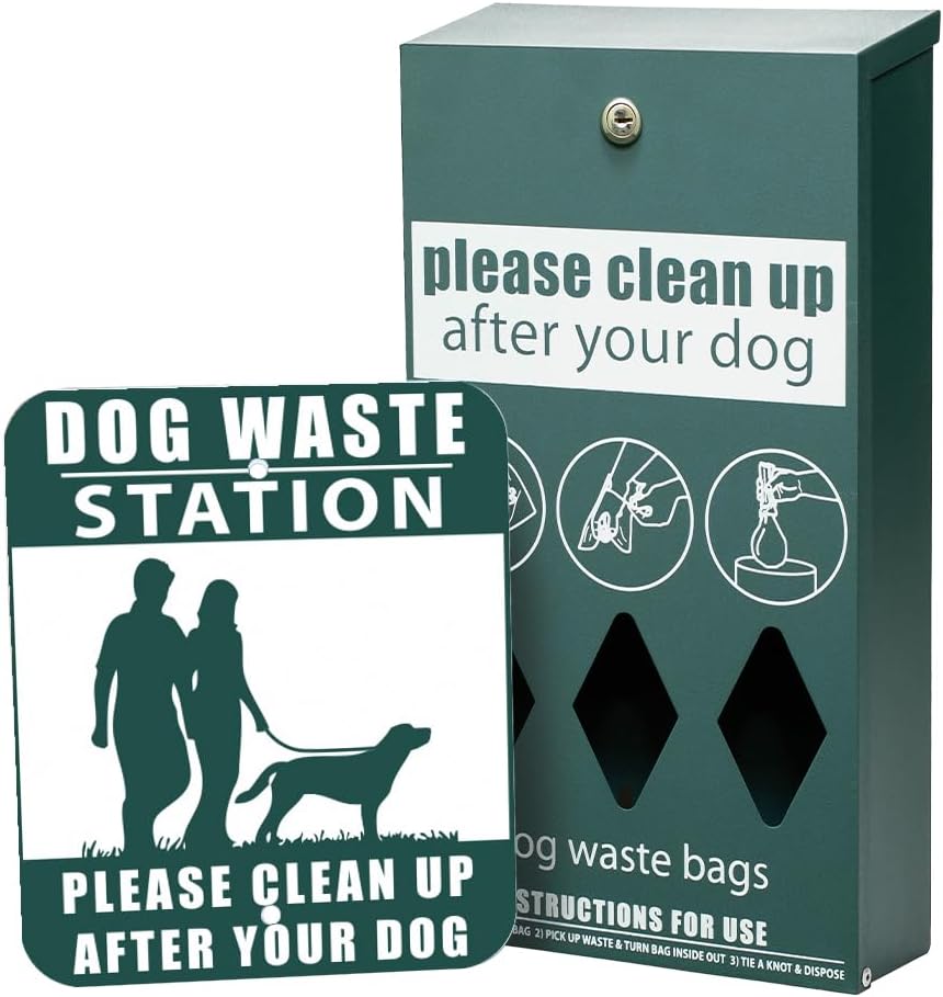 ZERO WASTE USA - Rust Proof Aluminum Mini Dog Waste Station - Free 400 Waste Roll Bags - 10-Year Warranty - Over 500k Sold in USA (Green) - Image 2