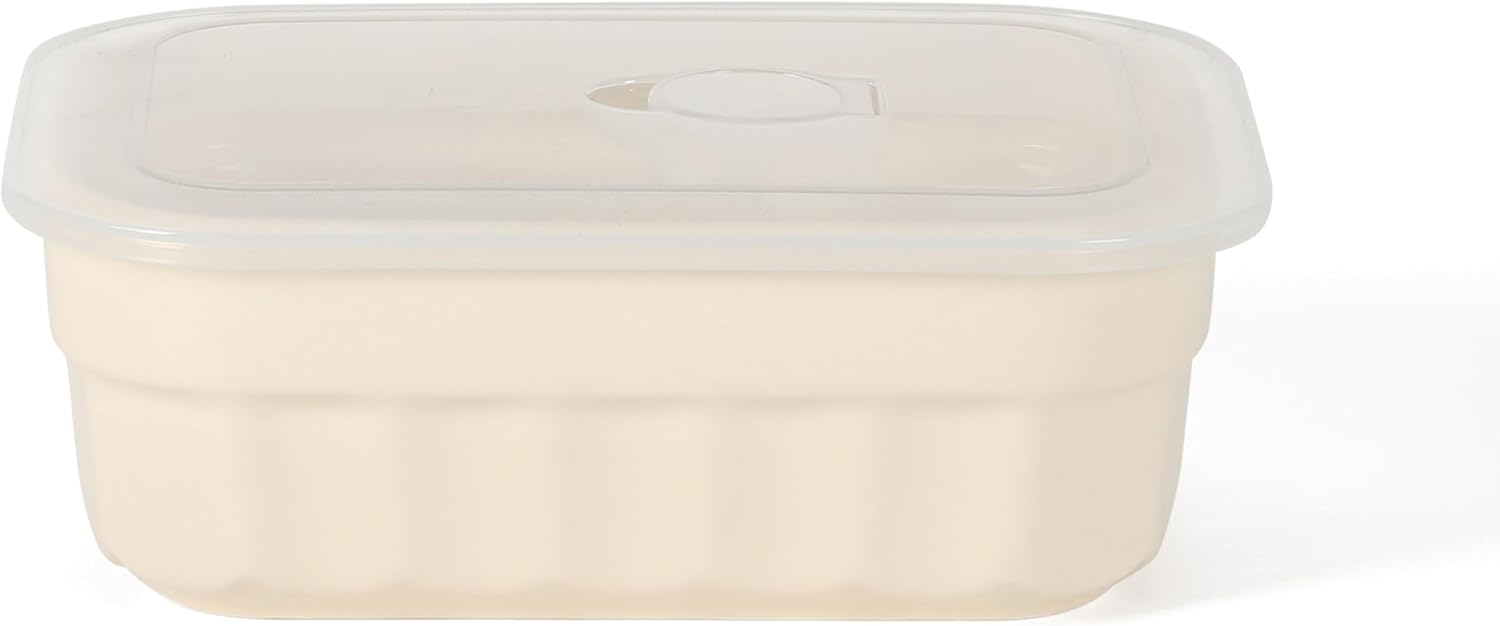 Martha Stewart Broadbrook 6 Piece Stoneware Meal Prep Container Set with Lids, Rectangular Food Storage & Bakewar |Oven, Refridgerator, Microwave, Dishwasher Safe - Image 6