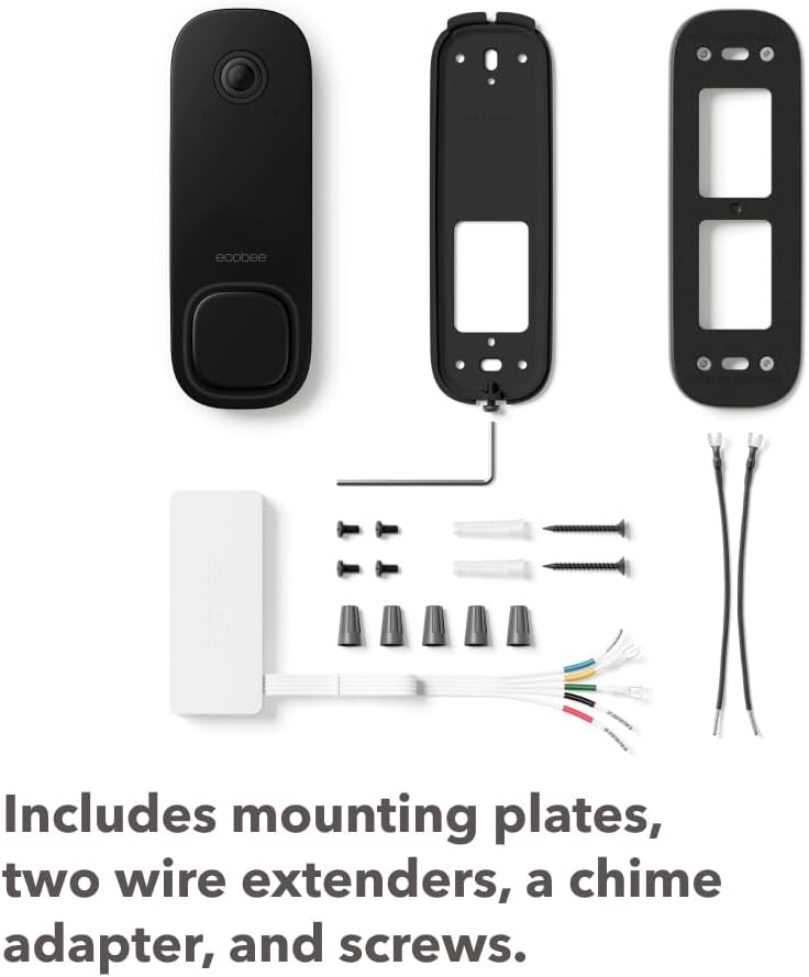 ecobee Smart Video Doorbell Camera (Wired) - with Industry Leading HD Camera, Smart Security, Night Vision, Person and Package Sensors, 2-Way Talk, and Video & Snapshot Recording - Image 8