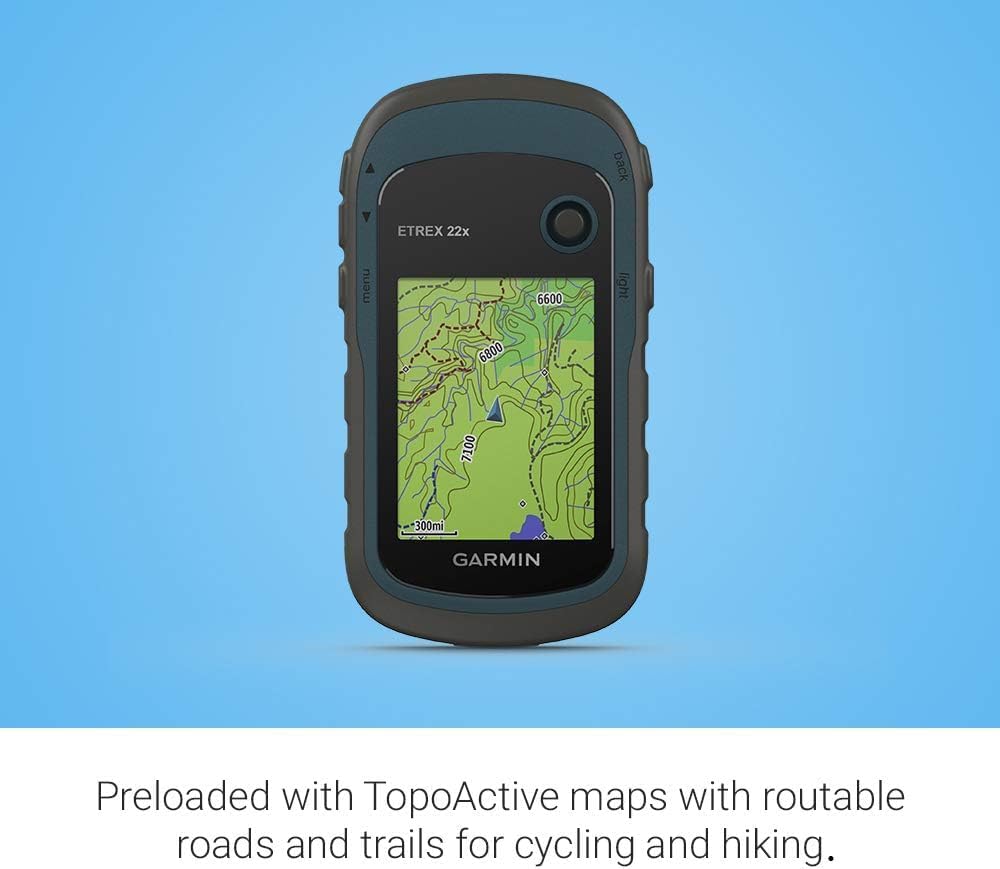 Garmin 010-02256-00 eTrex 22x, Rugged Handheld GPS Navigator, Black/Navy - Image 4