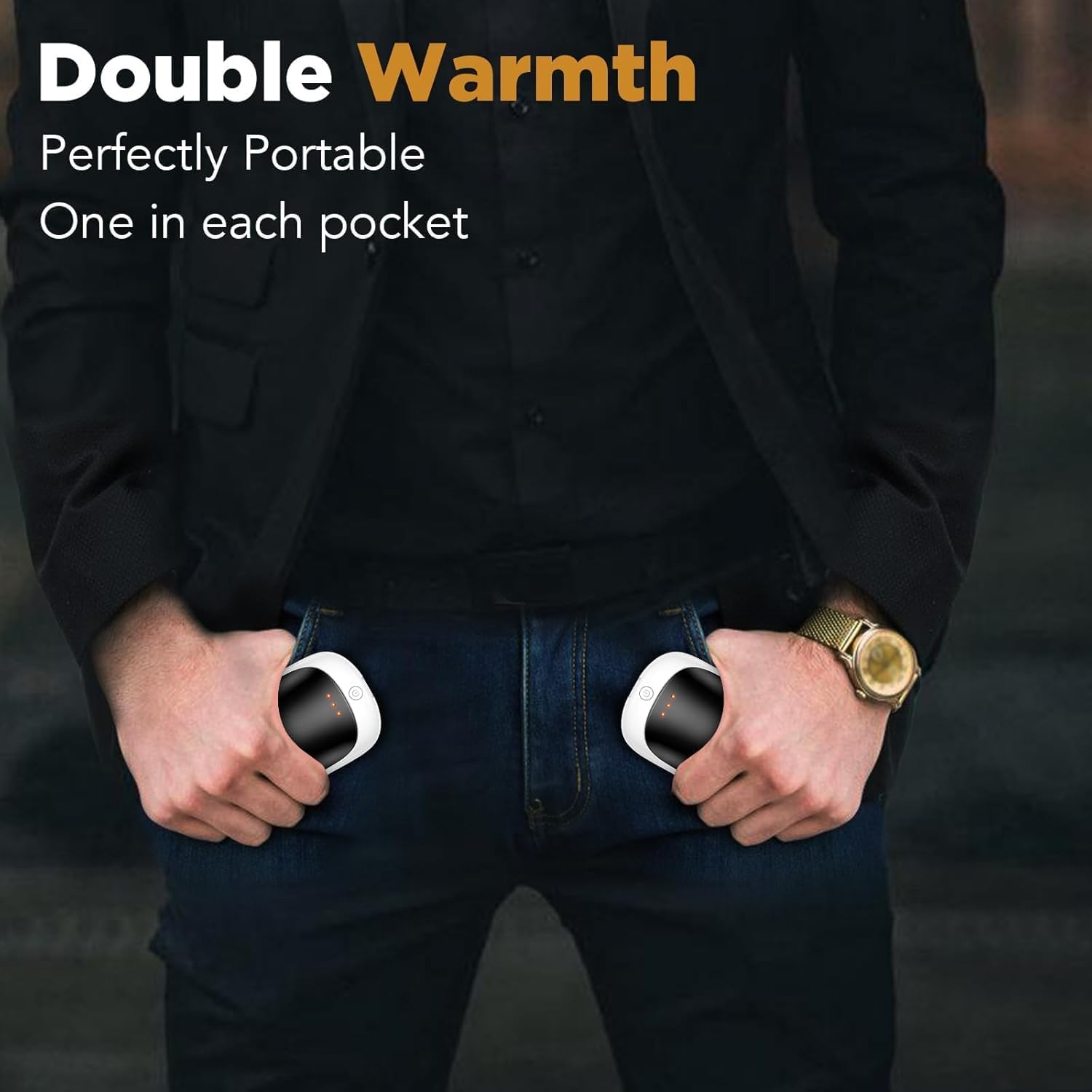 2 Pack Hand Warmers Rechargeable, Portable Electric Hand Warmers Reusable, USB 2 in 1 Handwarmers, Outdoor/Indoor/Warm Gifts for Men Women - Image 6