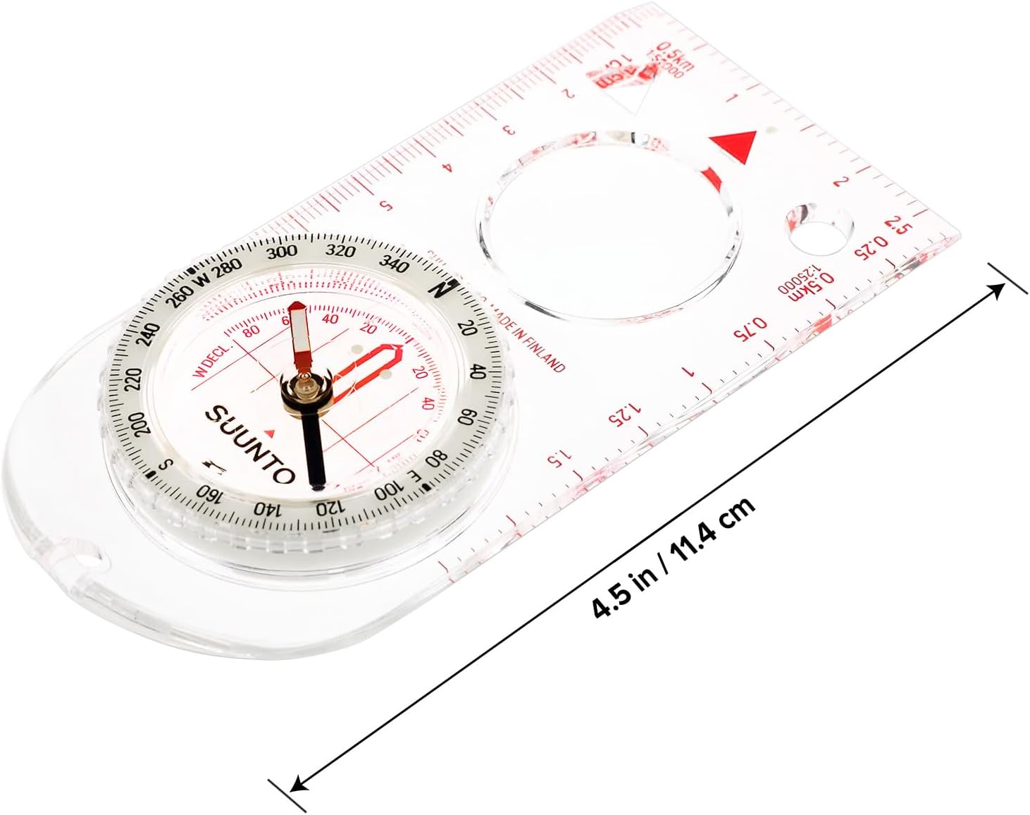 SUUNTO A-30 Compass: Compact, hiking compass with luminous markings in low light - Image 3