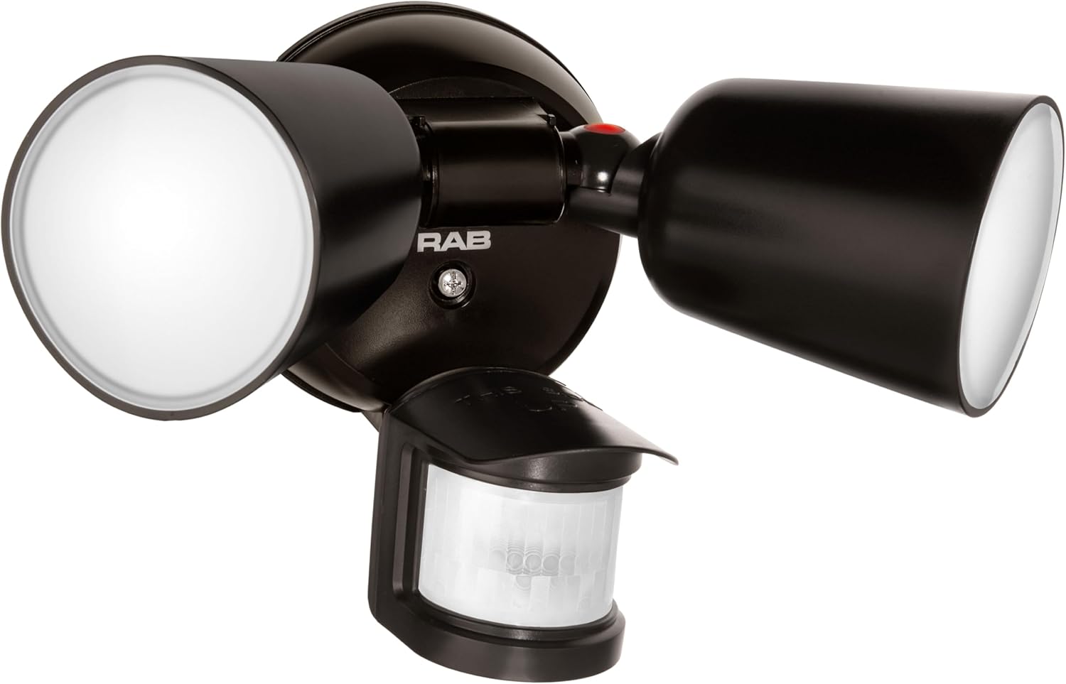 RAB Lighting LU160 Luminator Motion Sensor Outdoor Lights - Flood Light for Security, Outside Dusk to Dawn Photocell, 3000k–5000k Tunable, IP65 Weatherproof Rating, 160°Coverage, 50 Ft Range (Bronze)