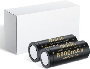 2 Pack Flat Top Battery Case Set, N...