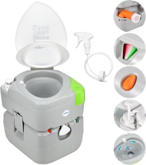 Kohree 5.8 Gal Camping Toilet: Port...