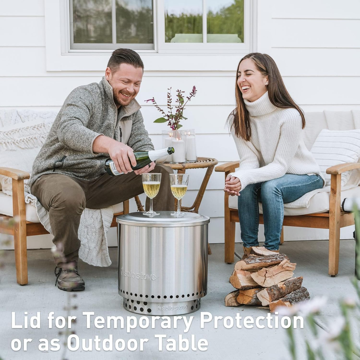 Solo Stove Ranger Amazon Exclusive Fire Pit Bundle | Portable & Smokeless | Includes Stand, Lid & Shelter | Ideal for 2–4 People | Stainless Steel, 15"x15", 22lbs - Image 7