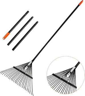 Rake for Leaves,23.2″ Wide Ga...