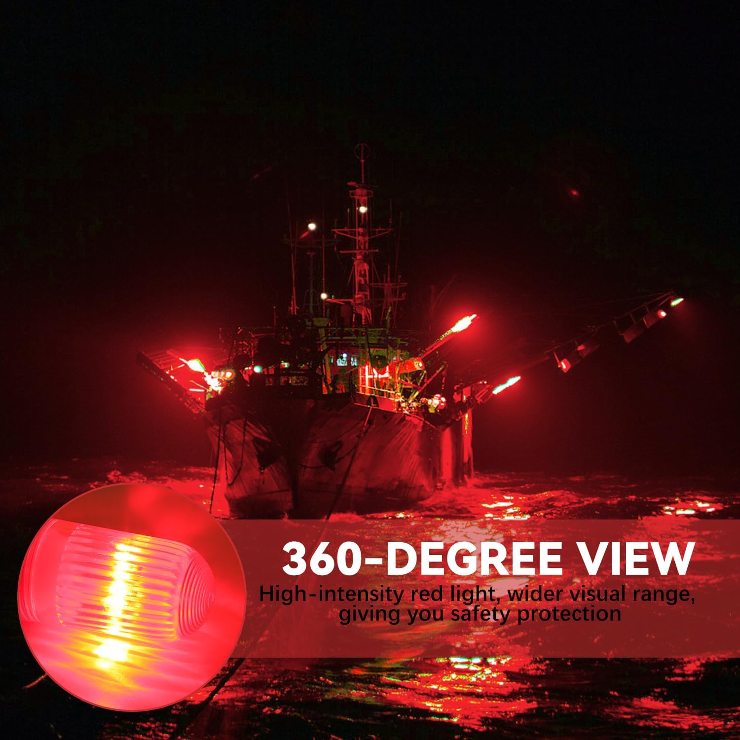 Boat Flares,LED Boat Flares Coast Guard Approved,Smart Marine Signal Light, Boat Safety kit, Electronic Boat Distress Flare,for Fishing Nets, Buoys, or Boats(2 PCS) - Image 4