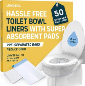 Lunderg Toilet Liners with Lemon Su...