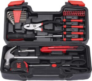 39-Piece Household Tools Kit –...
