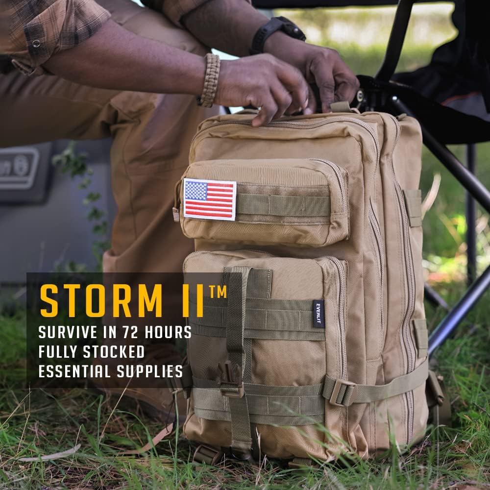 EVERLIT Complete 72 Hours Earthquake Bug Out Bag Emergency Survival Kit for Family. Be Prepared for Hurricanes, Floods, Tsunami, Other Disasters - Image 7