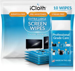iCloth XL Screen Cleaning Wipes, Li...
