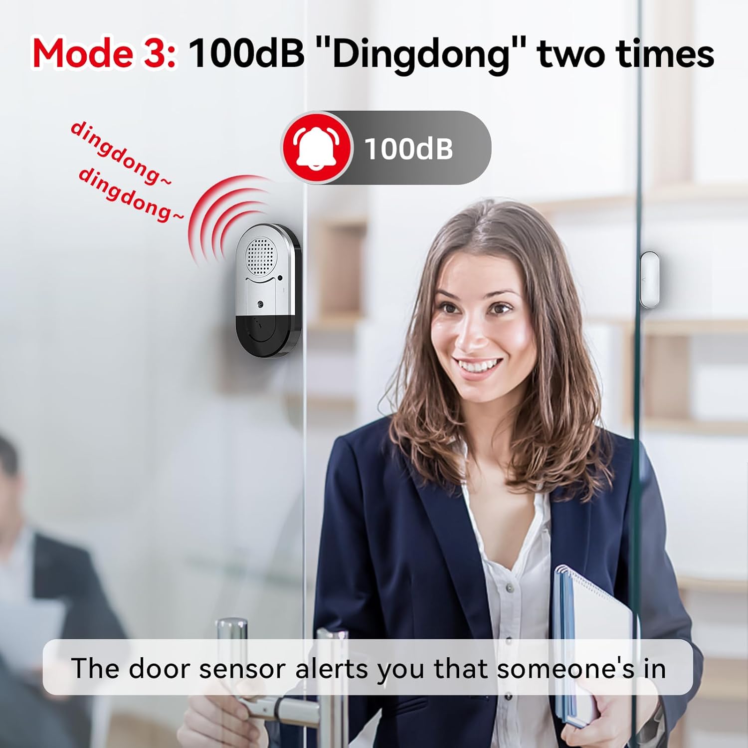 Sanjie Door Window Alarms - 5 Pack,125dB,Volume Control,Window Door Open Alarm Sensors for Kids Safety/Dementia/Pool,Wireless Sensors Keep Your Home Security,Easy to Install,Long Battery Life - Image 6