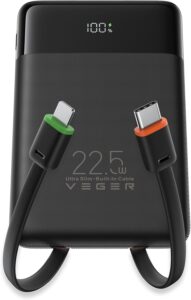 VEGER 22.5W Fast Charging Portable ...