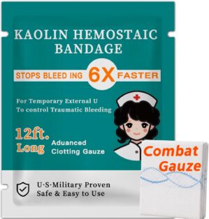 Quick Clot Gauze, First Aid Advance...