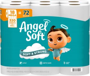 Angel Soft Toilet Paper, 18 Mega Ro...