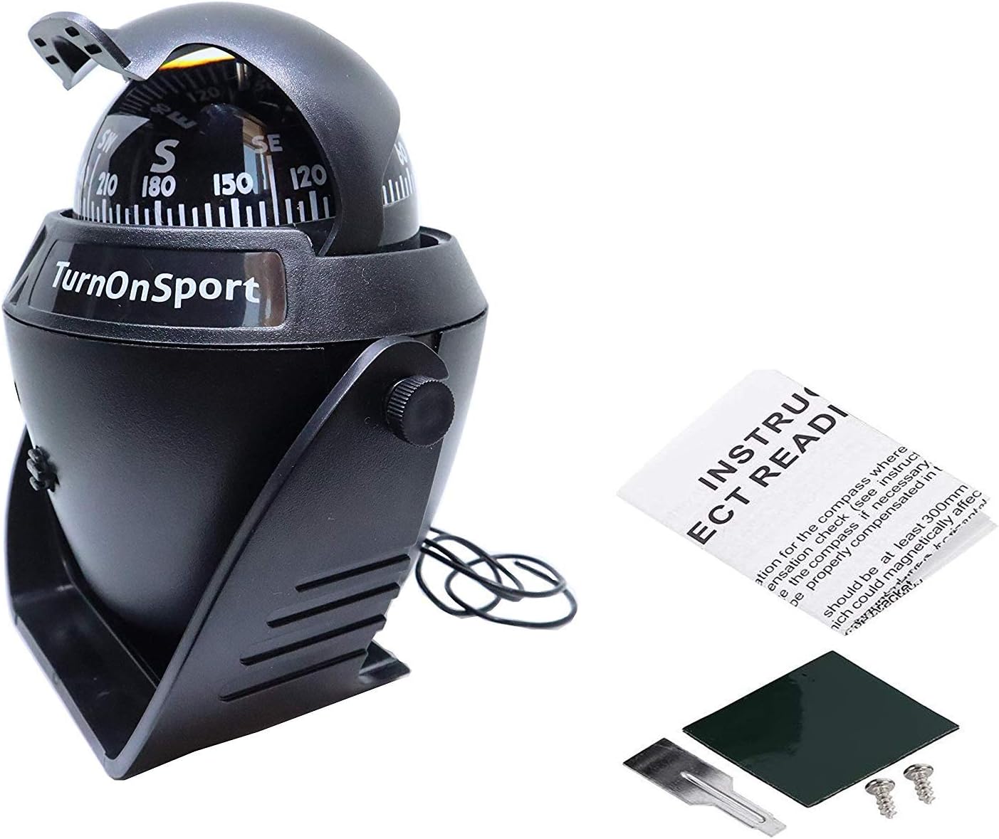 Boat Compass Dash Mount Flush - Boating Compass Dashboard Suction - Navigation Marine Compass Boats Surface Mount - Illuminated Dashboard Compass Ship - Electronic Sea Compass - Image 9