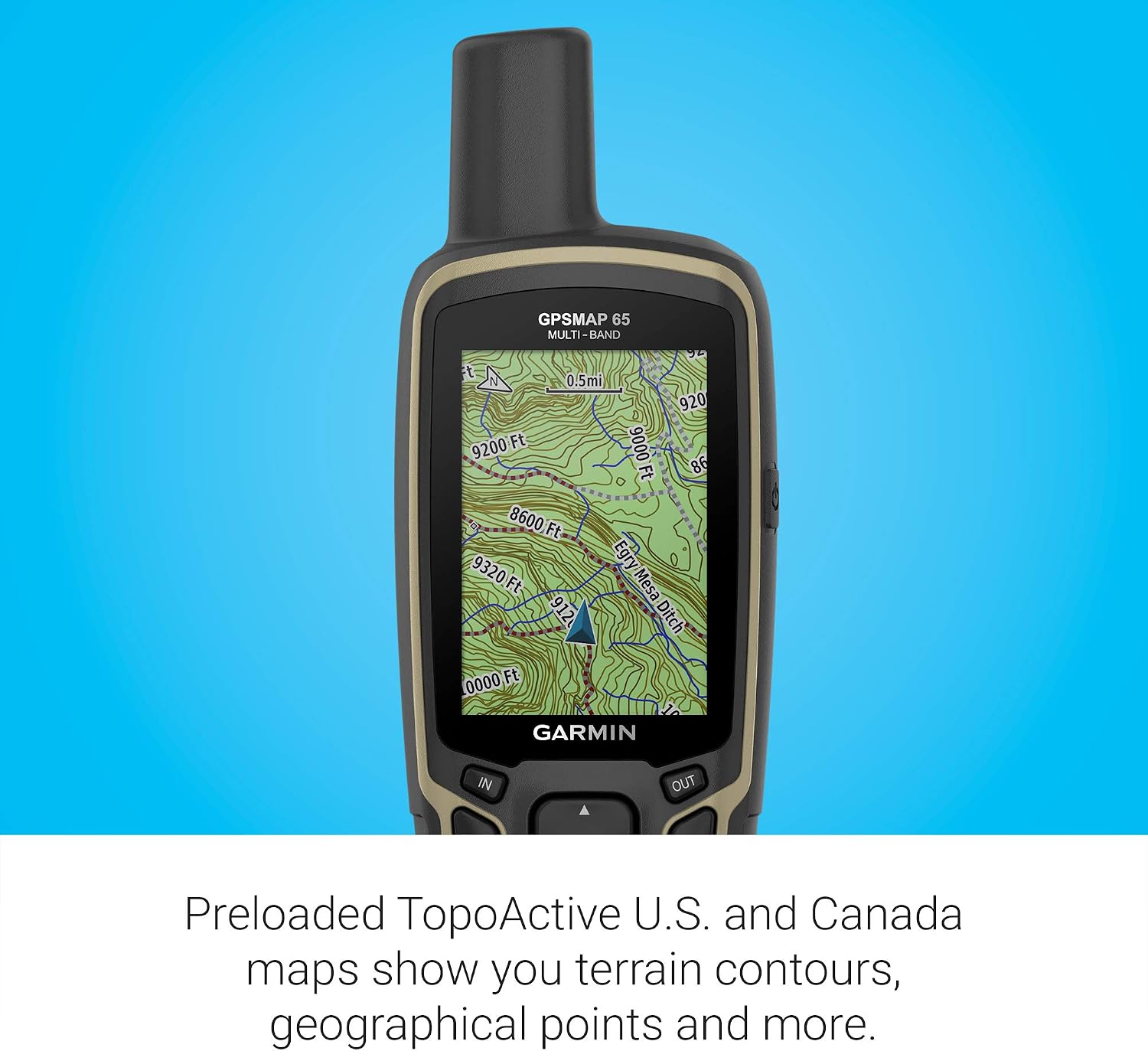 Garmin GPSMAP 65, Button-Operated Handheld with Expanded Satellite Support and Multi-Band Technology, 2.6" Color Display, 010-02451-00 - Image 4