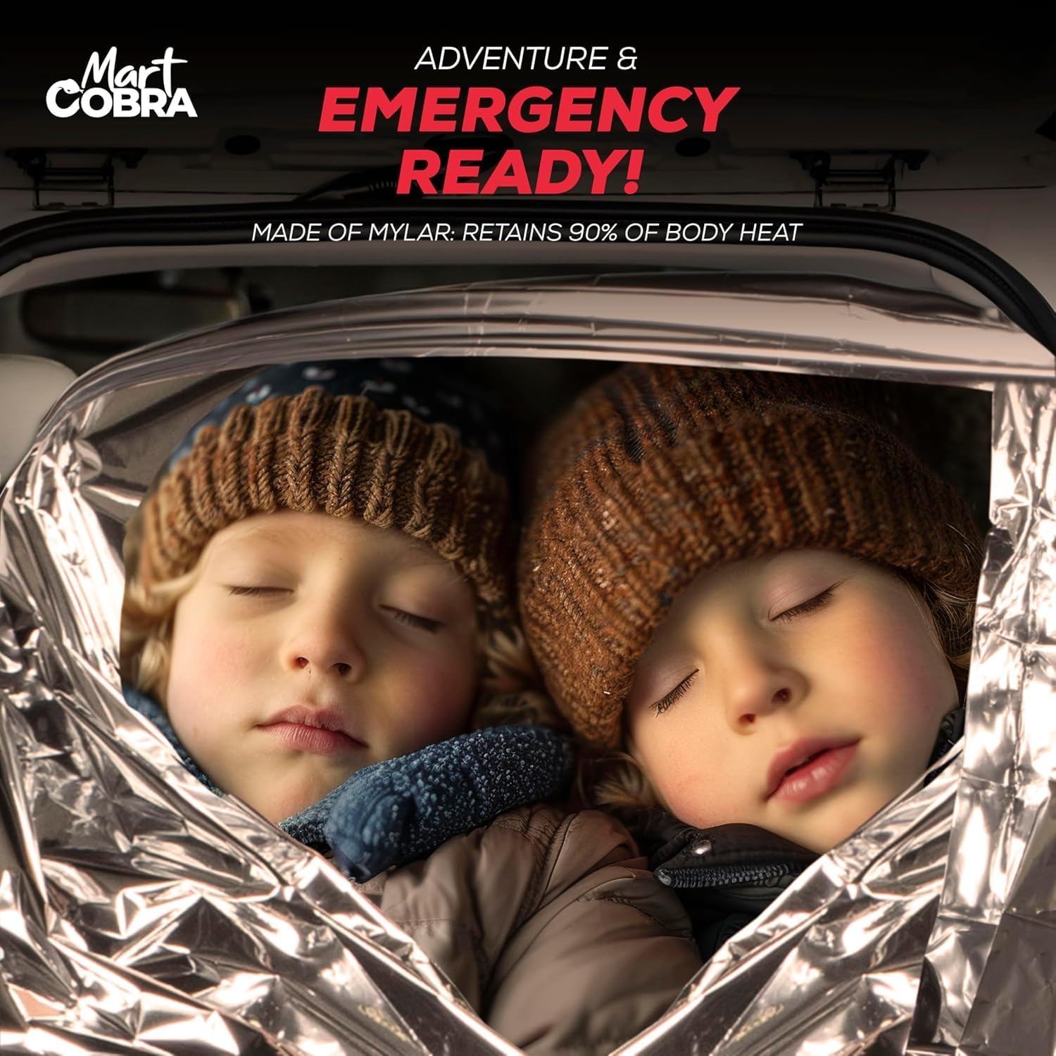 Emergency Blanket 4-Pack Space Mylar Blankets Survival Gear and Supplies Reusable Thermal Camping Hunting Essentials First Aid Car Backpacking Marathon Kit Prepper Go Rave Bug Out Bag Foil Cold Winter - Image 4