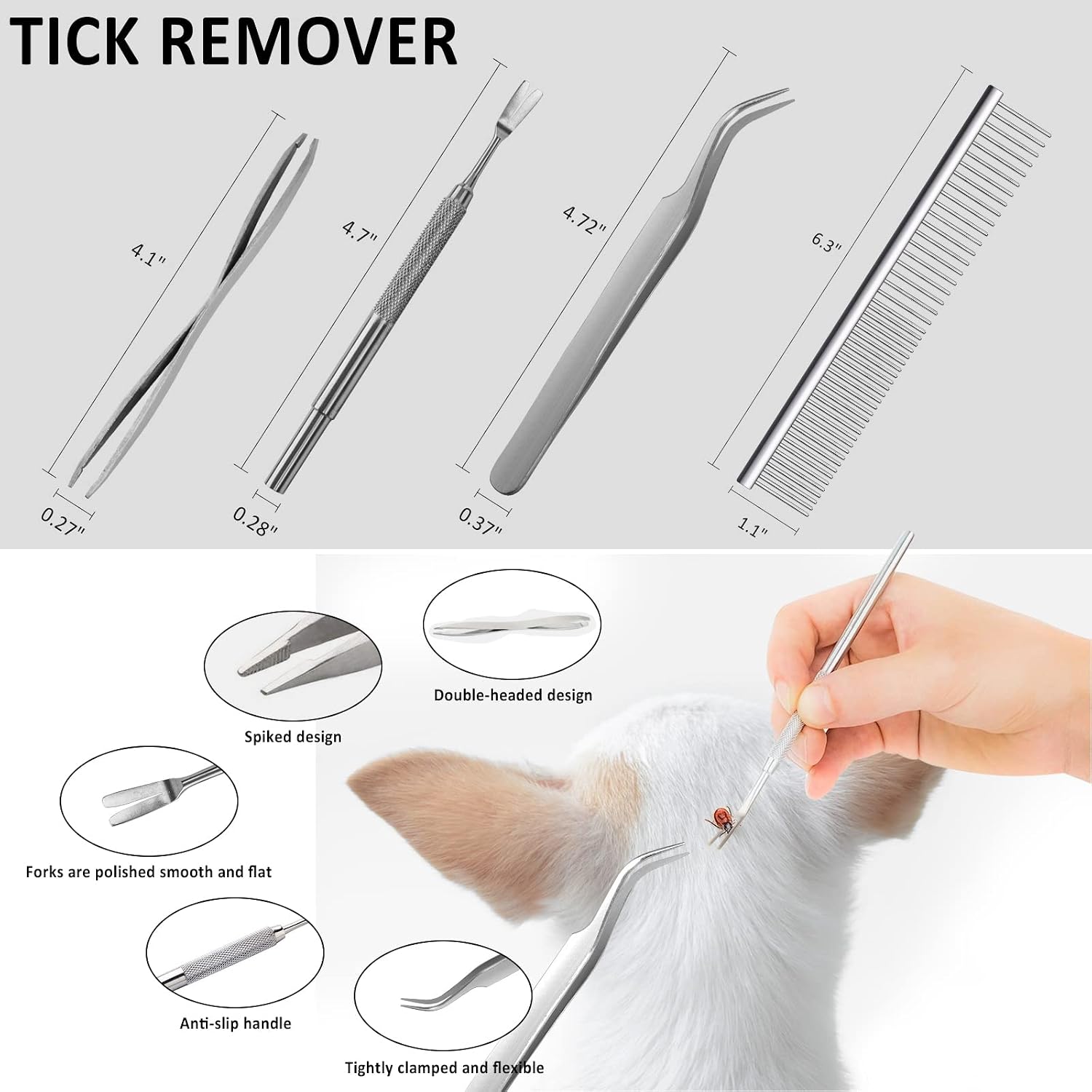 136pcs Dog First Aid Kit - Pet First Aid Kit for Dogs and Cats Pet First Aid Supplies for Car Traveling Home - Image 4