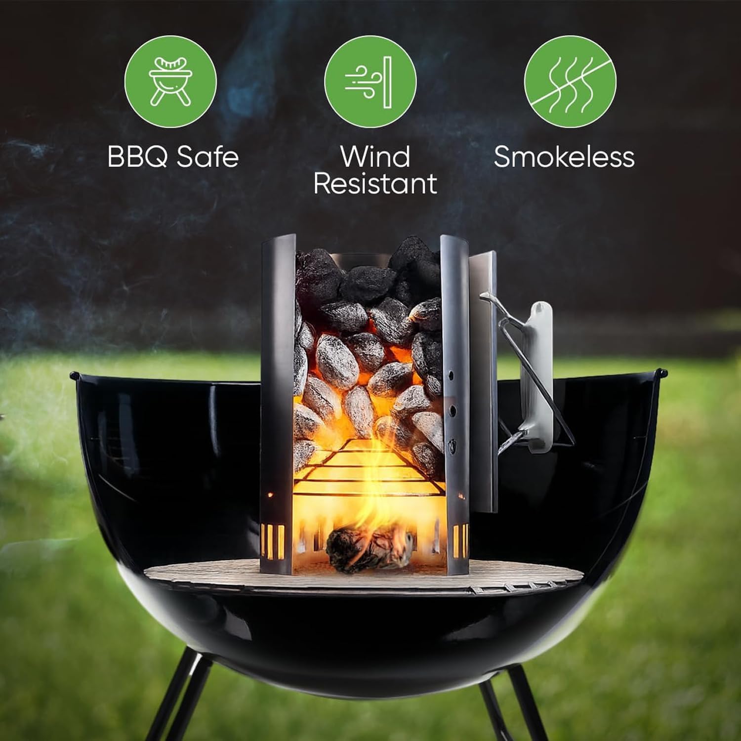 Inflame Fire Starters 300 pcs - Fire Starters for Campfires, Charcoal, Grill, BBQ, Fireplace, Chimney, Woodstove - Waterproof, Weather-Resistant - Natural Wood Starters - Image 5