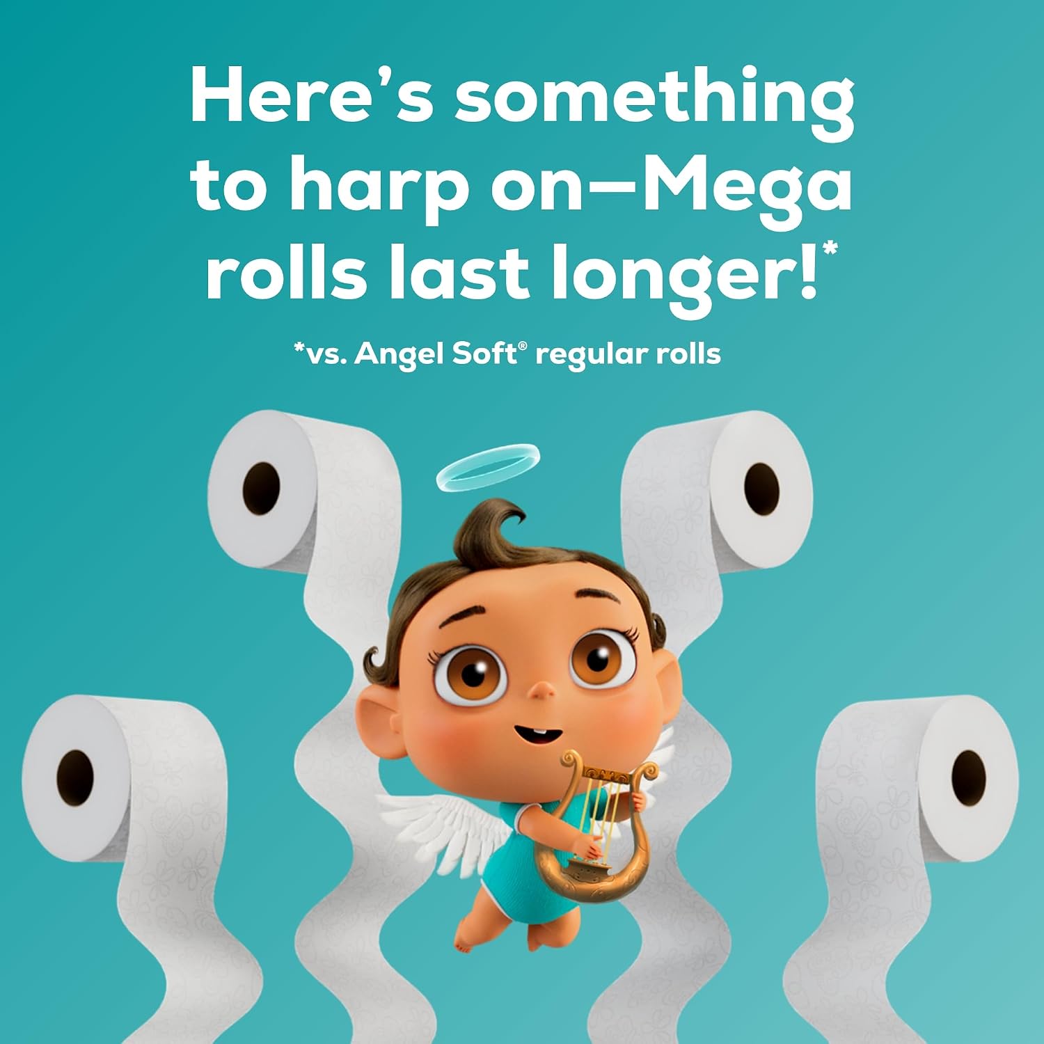 Angel Soft Toilet Paper, 18 Mega Rolls = 72 Regular Rolls, Soft and Strong Toilet Tissue - Image 4