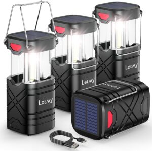LETMY 4 Pack Camping Lantern, Recha...
