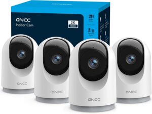 GNCC 2K Security Cameras 4pcs, Home...