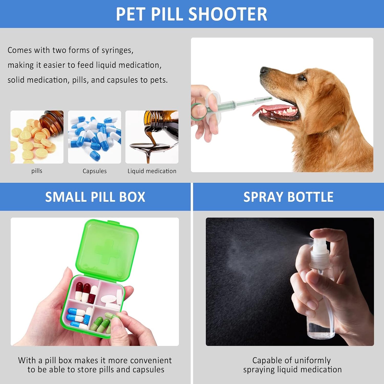 Pet First Aid Kit for Dogs & Cats - Dog First Aid Kit Pet Emergency Kit with First Aid Supplies for Home Camping Hiking Traveling - Image 4