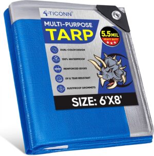 TICONN Heavy Duty Tarp Cover, Extra...