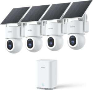 aosu SolarCam D1 Max 4-Cam Kit, 4K ...