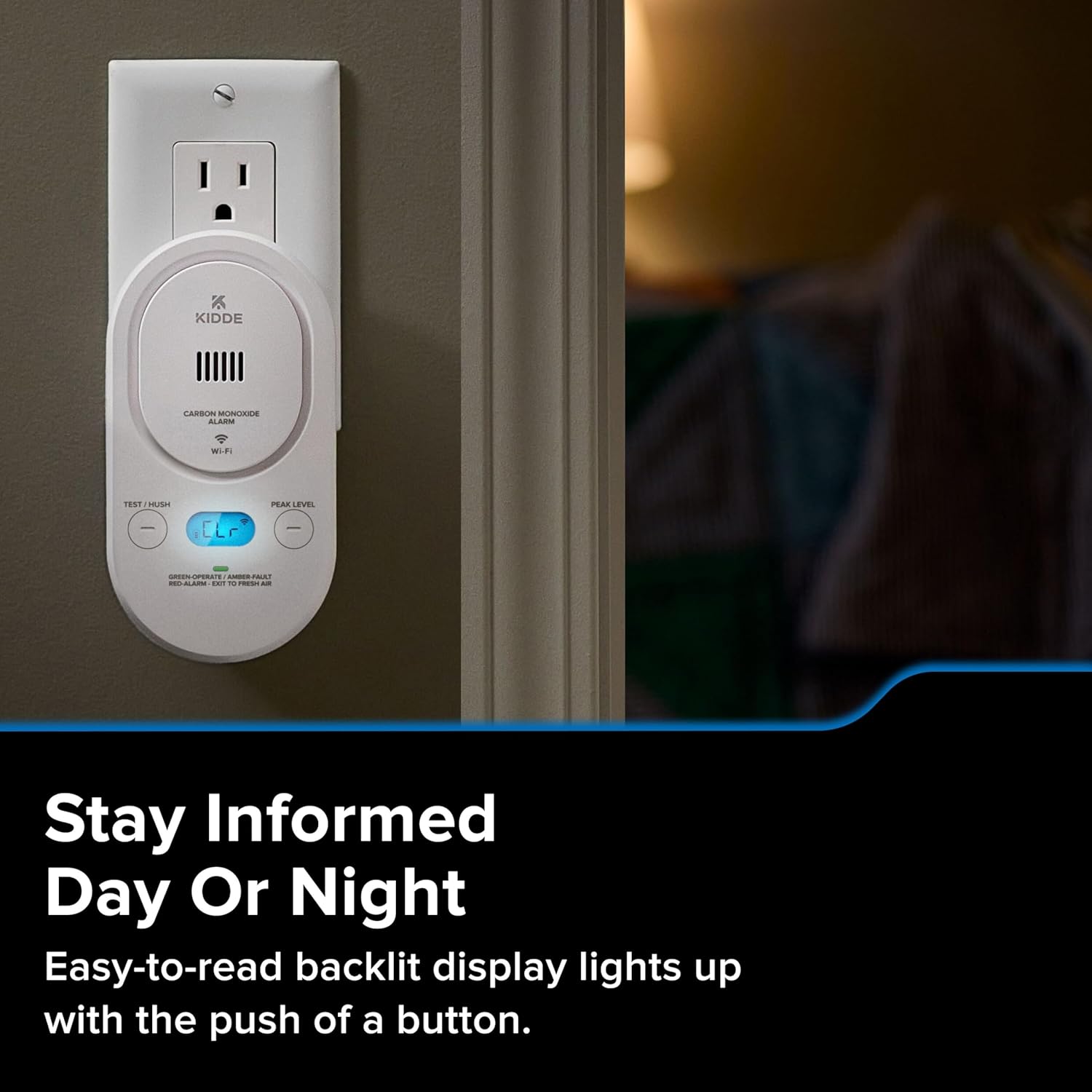 Kidde Smart Carbon Monoxide Detector, Plug-in with AA Battery Backup, Real-Time Notifications, 2.4 GHz Wi-Fi Enabled, Rotating Plug, 85 dB Alarm, 5th Edition, COPDW - Image 6