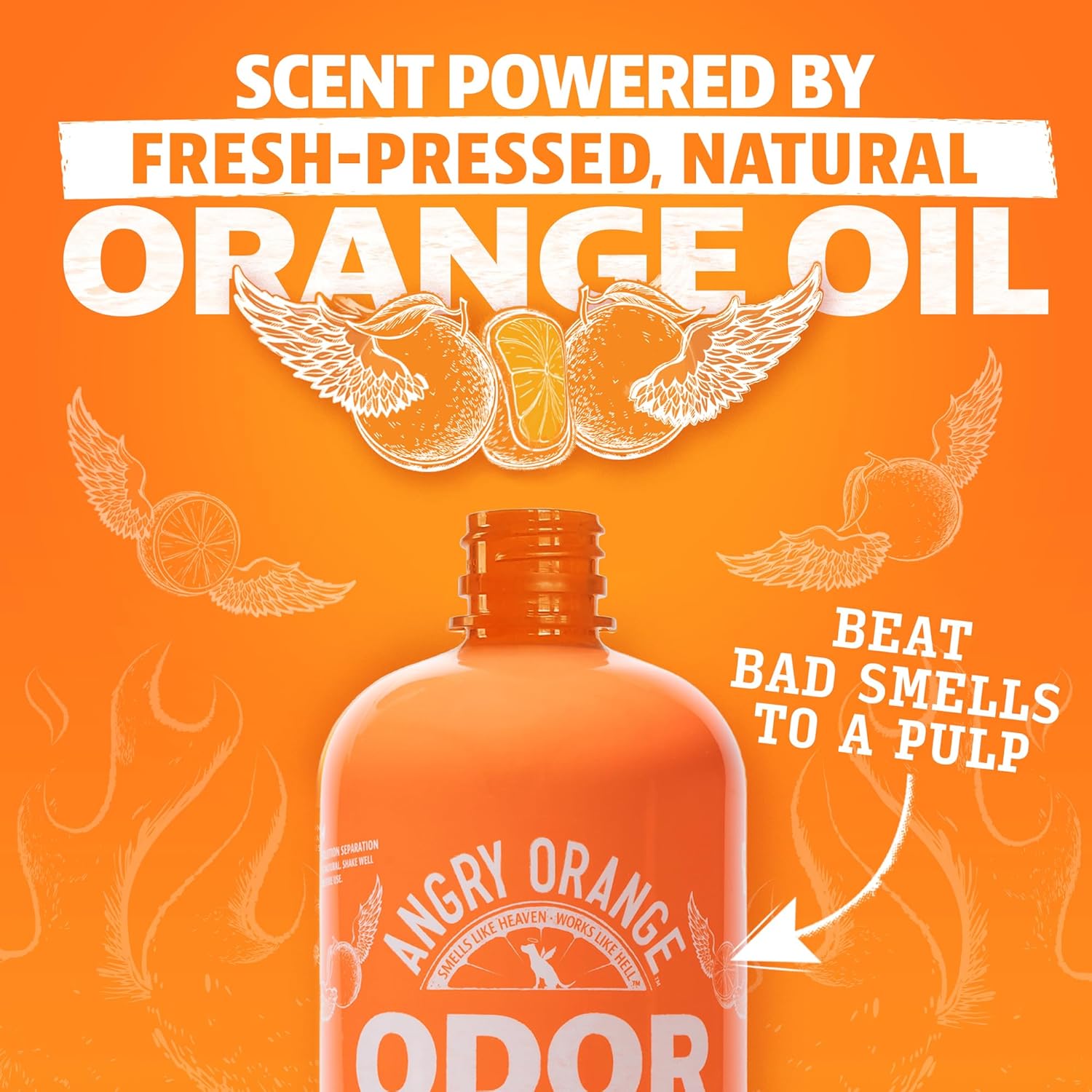 ANGRY ORANGE Pet Odor Eliminator for Dog and Cat Urine, Carpet Stains, and Strong Smells – NEW Orange Rush Scent – Citrus Cleaner with Natural Orange Oil – 24 oz - Image 6