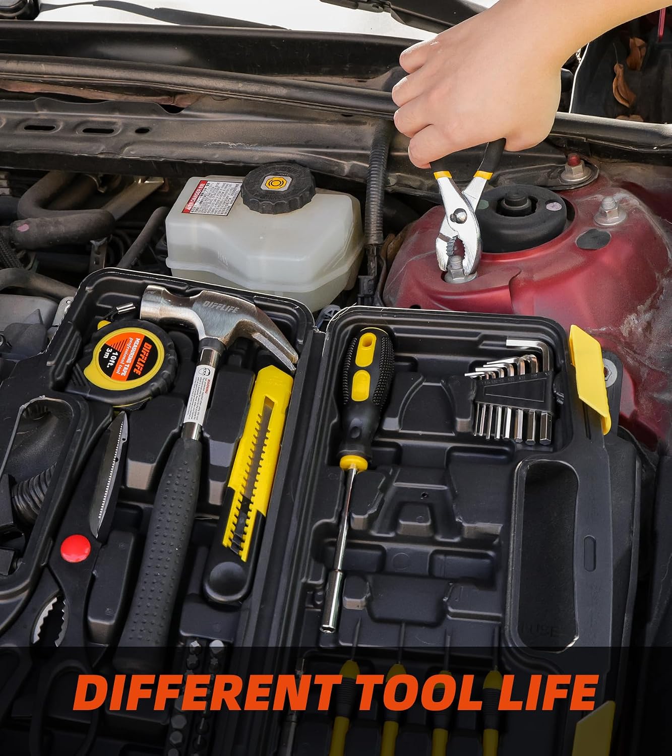 40-Piece Tool Set - General Household Hand Tool Kit with Plastic Toolbox Storage Case… - Image 7