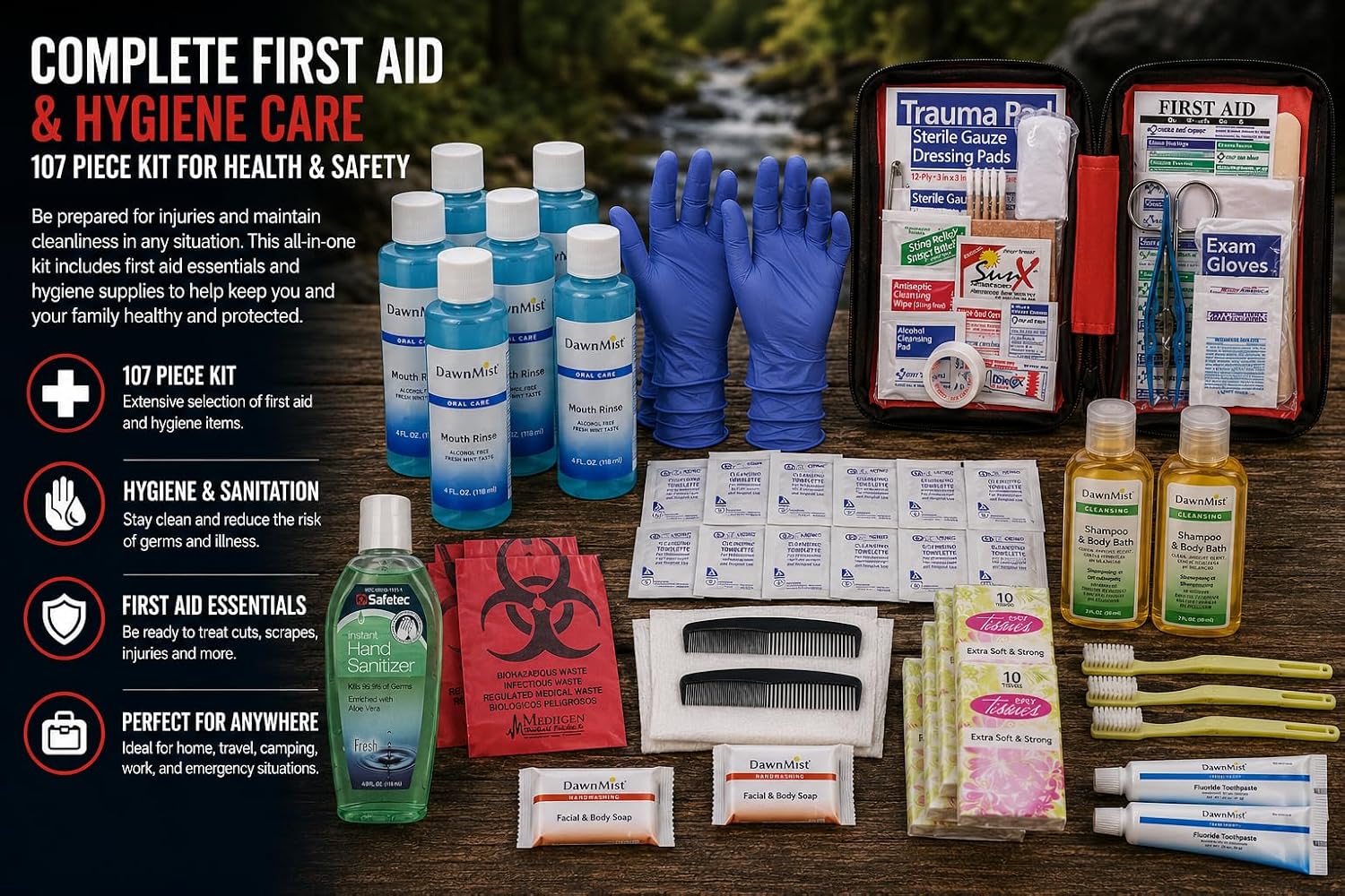 Professional Emergency Survival Kit, 2-Person, 72-Hour, 3-Day Earthquake Emergency Kit Backpack for Disaster Preparedness, Ready America 70481 - Image 5