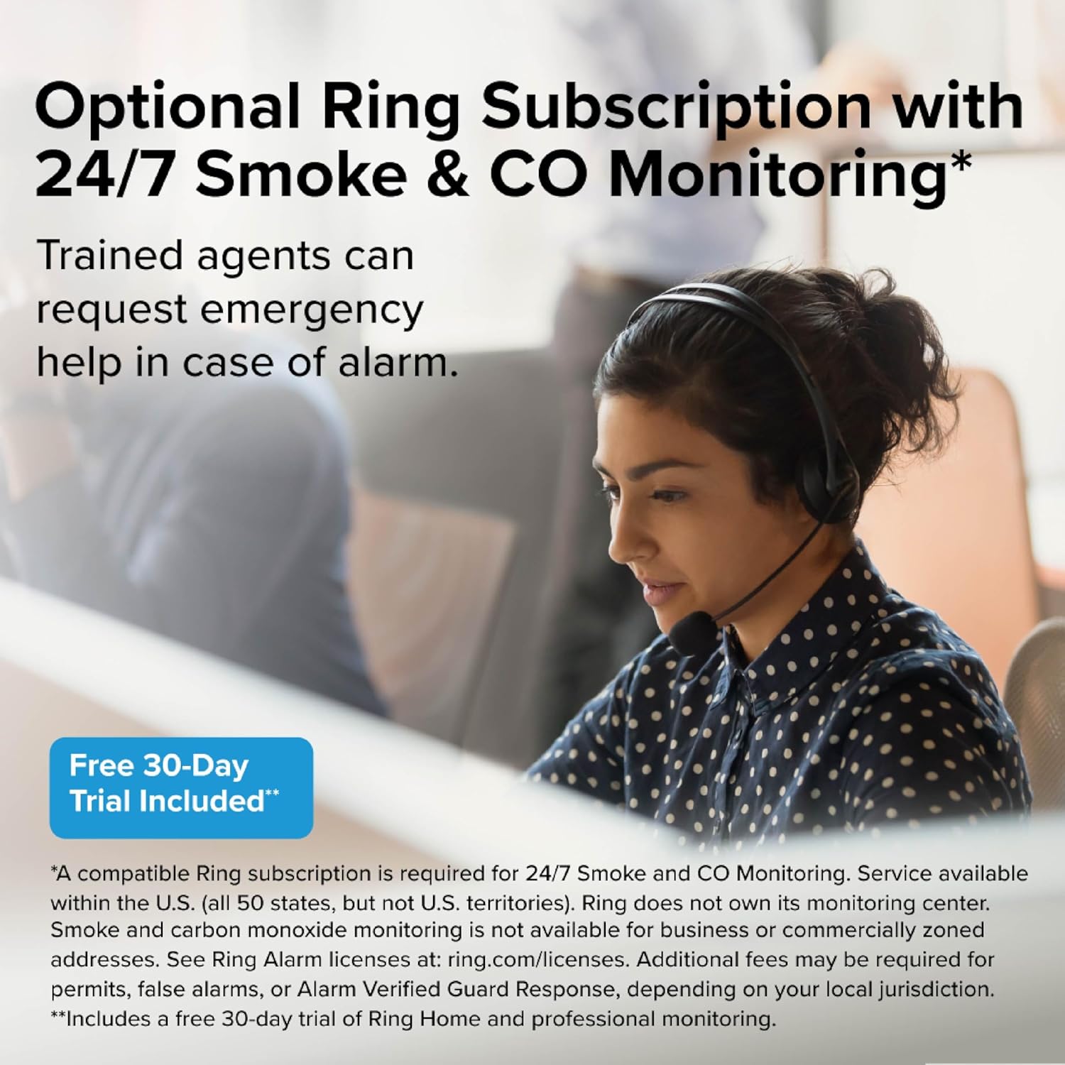 Kidde Smart Smoke and Carbon Monoxide Detector, Ring App Enabled for Real-Time Notifications, Wire-Free Interconnectivity, AA Battery Powered - Image 3