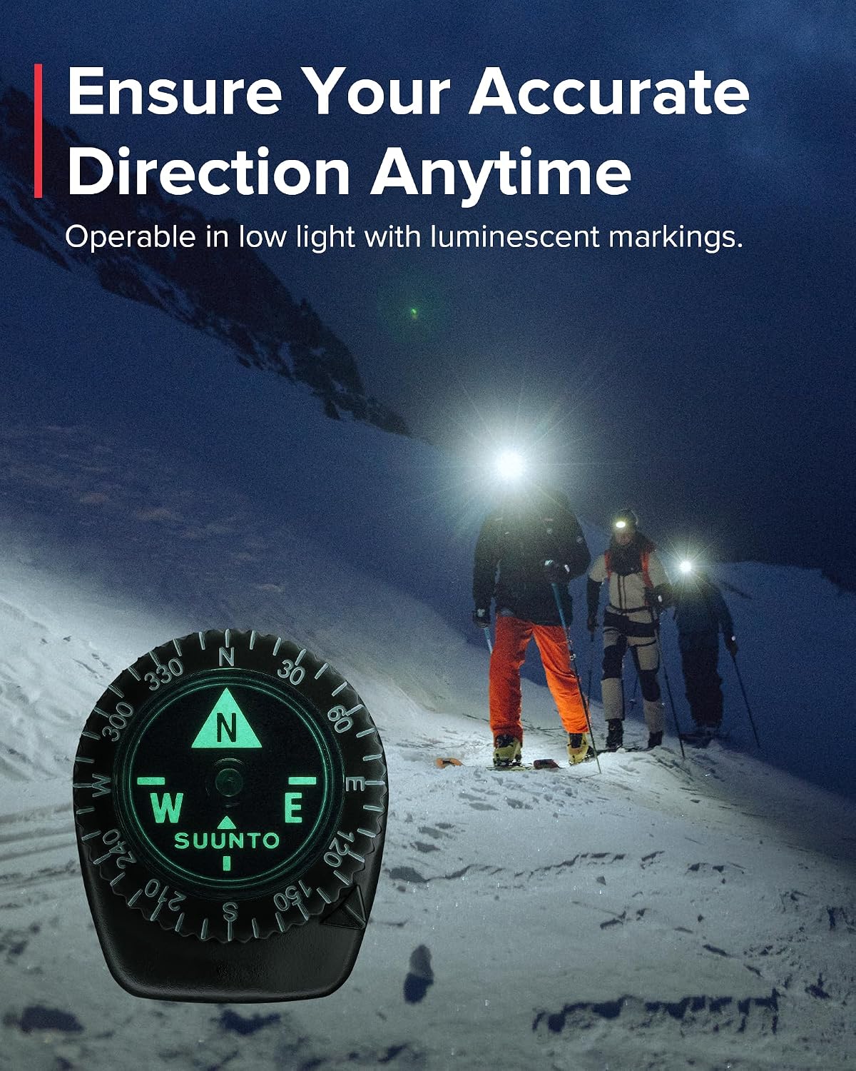 SUUNTO Multifunctional Compass, Northern Hemisphere, Compact Waterproof Navigation Comapss for Hiking & Adventure - Image 4