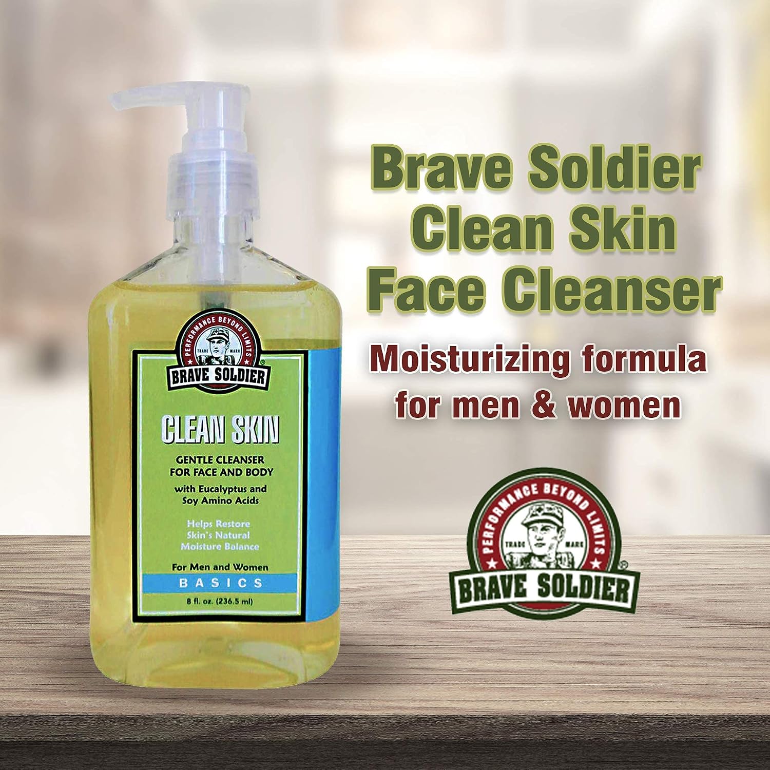 Clean Skin Face Cleanser for Men and Women Moisturizing Face Wash for Sensitive,Oily, or Dry Skin, Mild Makeup Remover | Pump Bottle 8 fl. oz. / 236.5 ml - Image 4