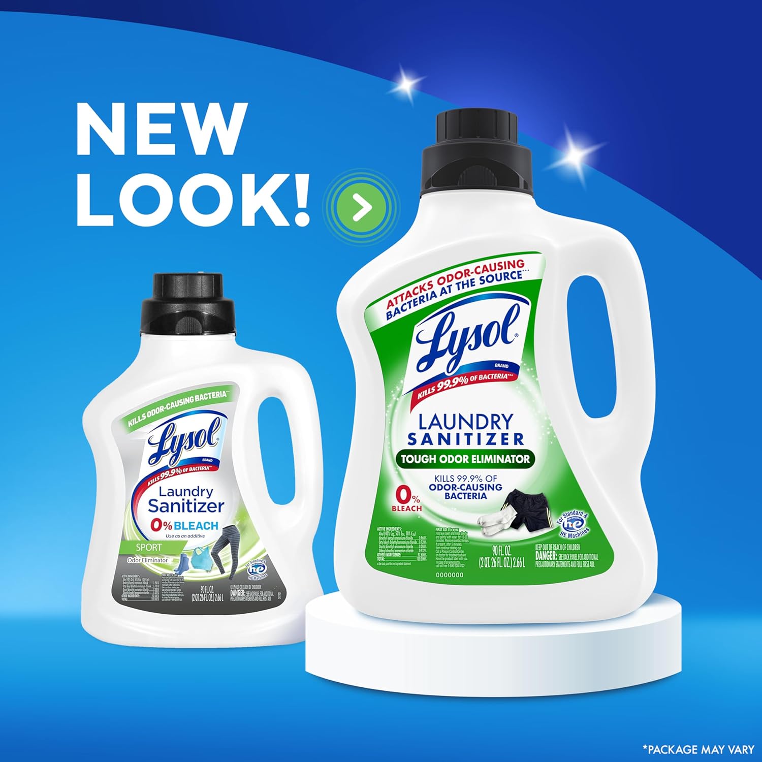 Lysol Tough Odor Eliminator Laundry Sanitizer Additive, Sanitizing Liquid for Gym Clothes and Activewear, 0% Bleach, Eliminates Odor Causing Bacteria, 90oz - Image 8