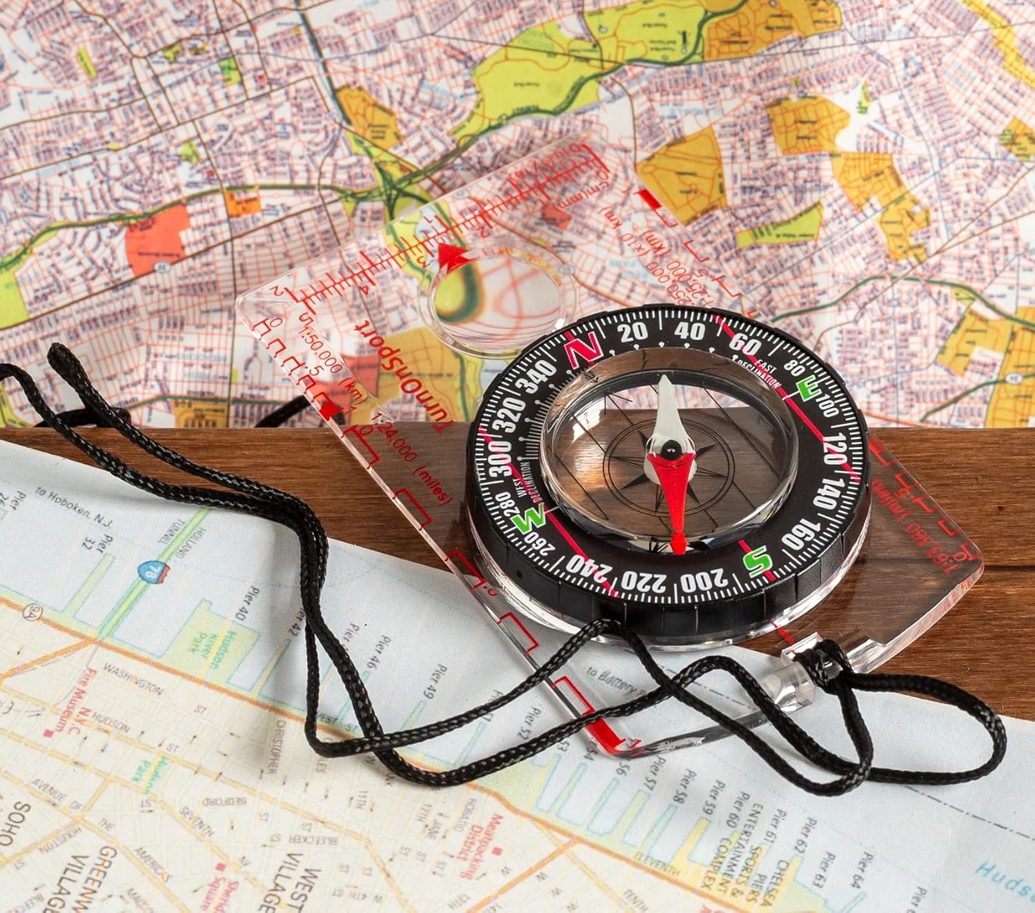 TurnOnSport Orienteering Compass - Advanced Scout Compass for Hiking, Camping, and Backpacking - Best Survival Gifts for Kids - Image 7