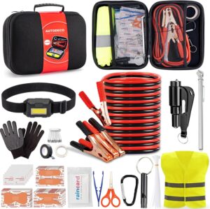 Car Roadside Emergency Kit, Portabl...
