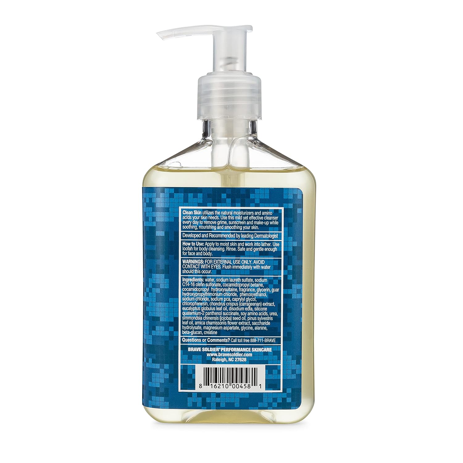 Clean Skin Face Cleanser for Men and Women Moisturizing Face Wash for Sensitive,Oily, or Dry Skin, Mild Makeup Remover | Pump Bottle 8 fl. oz. / 236.5 ml - Image 2