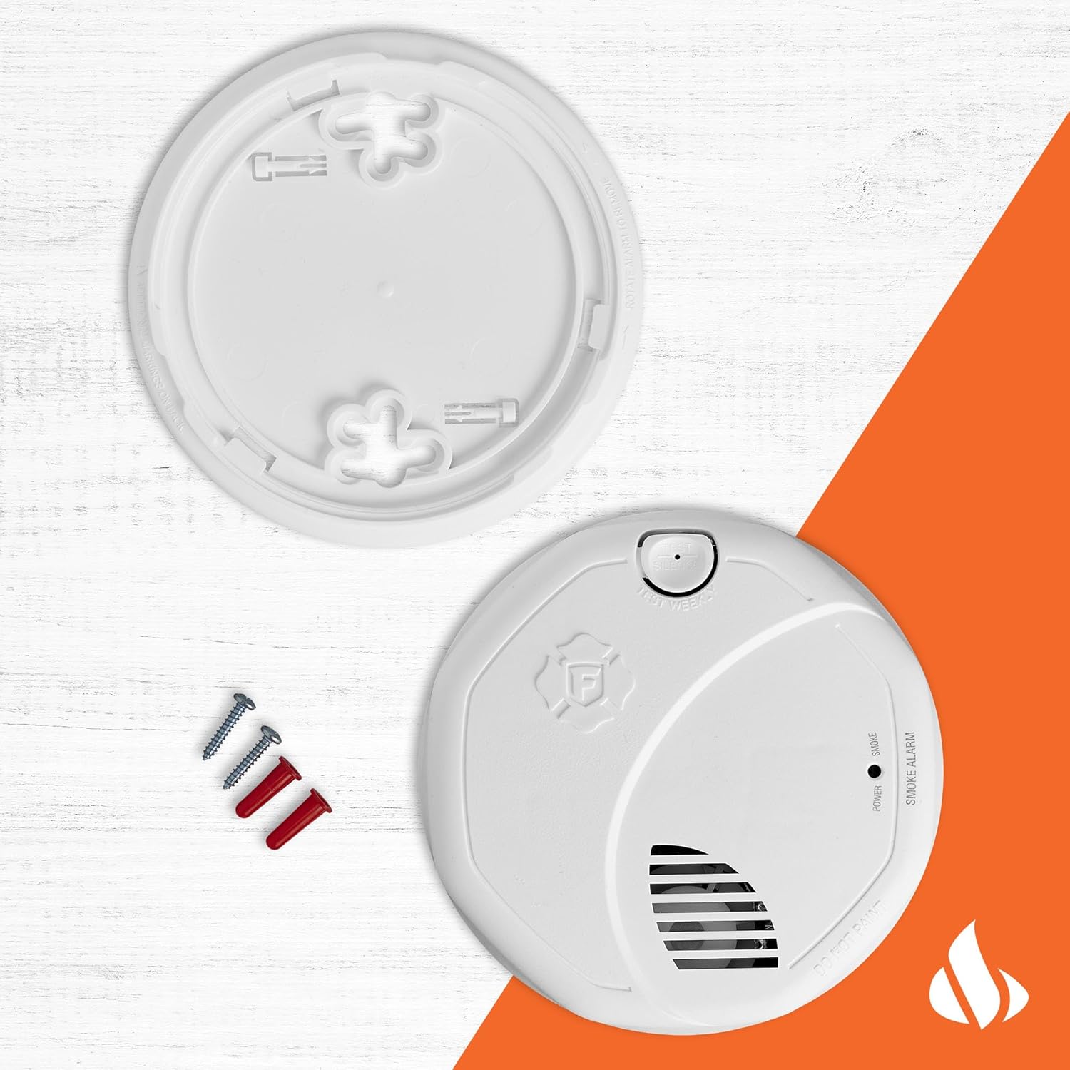 First Alert Smoke Alarm, 10-Year Sealed Battery Dual Sensor Detector with Test & Silence Button, SM310, 1-Pack - Image 2
