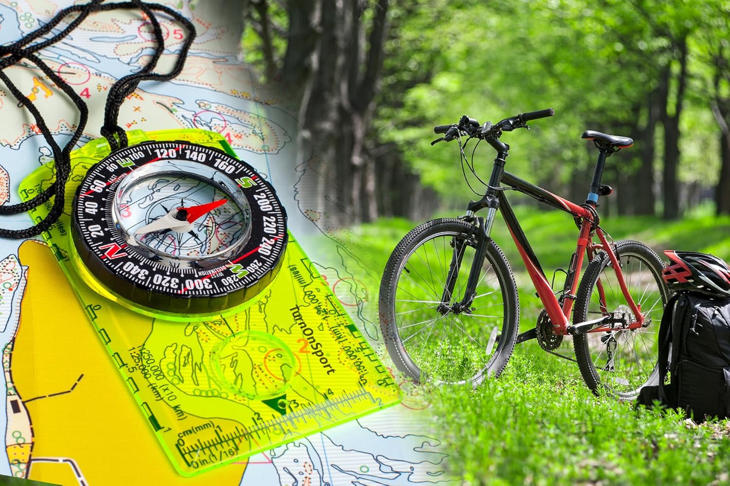 TurnOnSport Orienteering Compass - Advanced Scout Compass for Hiking, Camping, and Backpacking - Best Survival Gifts for Kids - Image 9