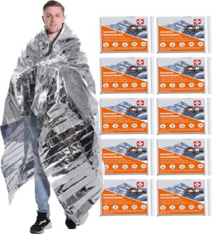 ANLOKE Emergency Blankets Mylar The...