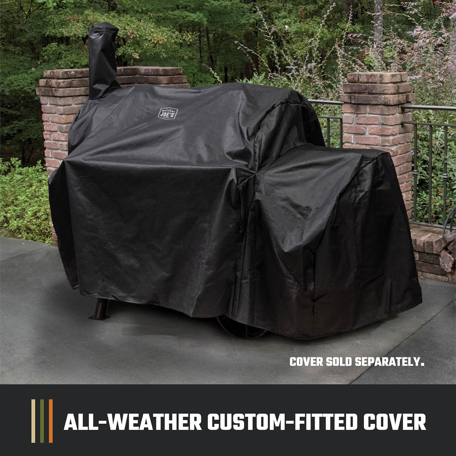 Oklahoma Joe's Longhorn Offset Charcoal Smoker and Grill with 1060 sq. in. Cooking Area in Black - Image 8