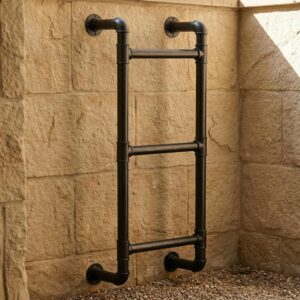 Black 3-Rung Window Well Ladder, 3F...